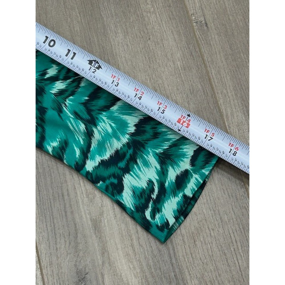 Diane Von Furstenberg Women's Oletta Tiger Faux Wrap Dress Green Black Size 2 - Picture 11 of 12